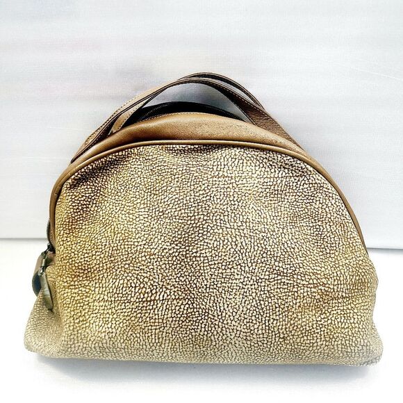 Borbonese Leather Satchel Bag - Picture 2 of 6